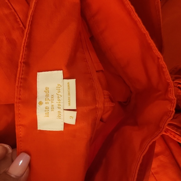 Kate Spade Cropped wide leg Pants- 60% cotton & 40% Linen - Picture 3 of 3